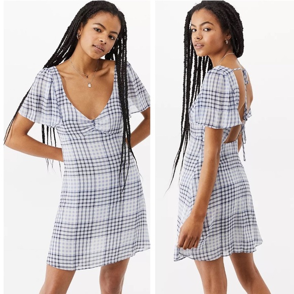 UO Urban Outfitters Spring Showers Mini Dress - Picture 1 of 12